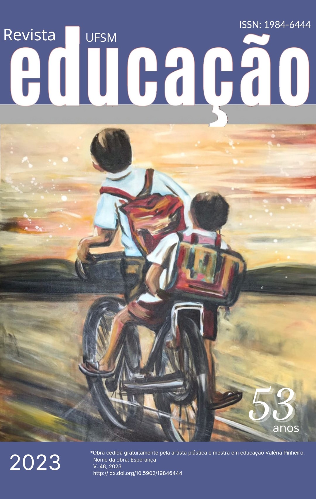 Capa da revista Educação (Santa Maria. Online)